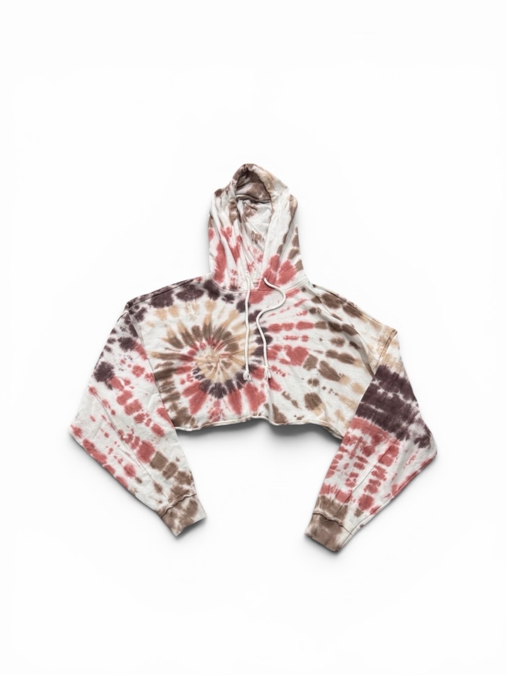 Aeropostale Multi Tie Dye Hoody Cropped Crop Pullover Sweater Women’s Large